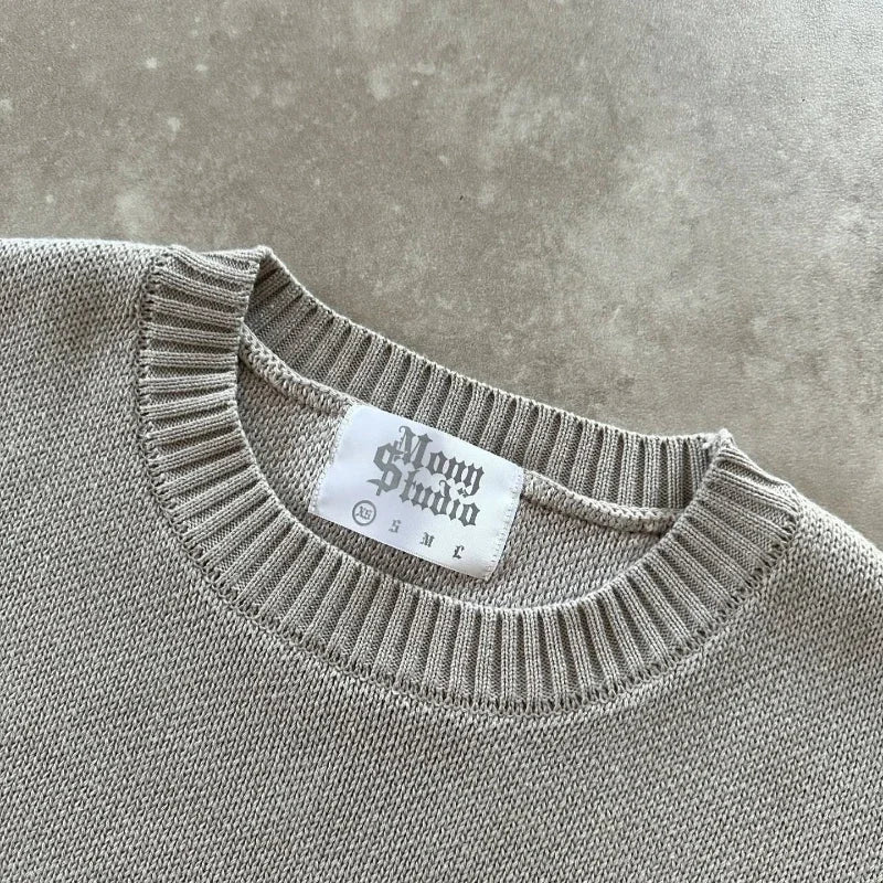 Signature Dollar Embroidered Premium Knit Sweater
