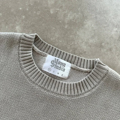 Signature Dollar Embroidered Premium Knit Sweater